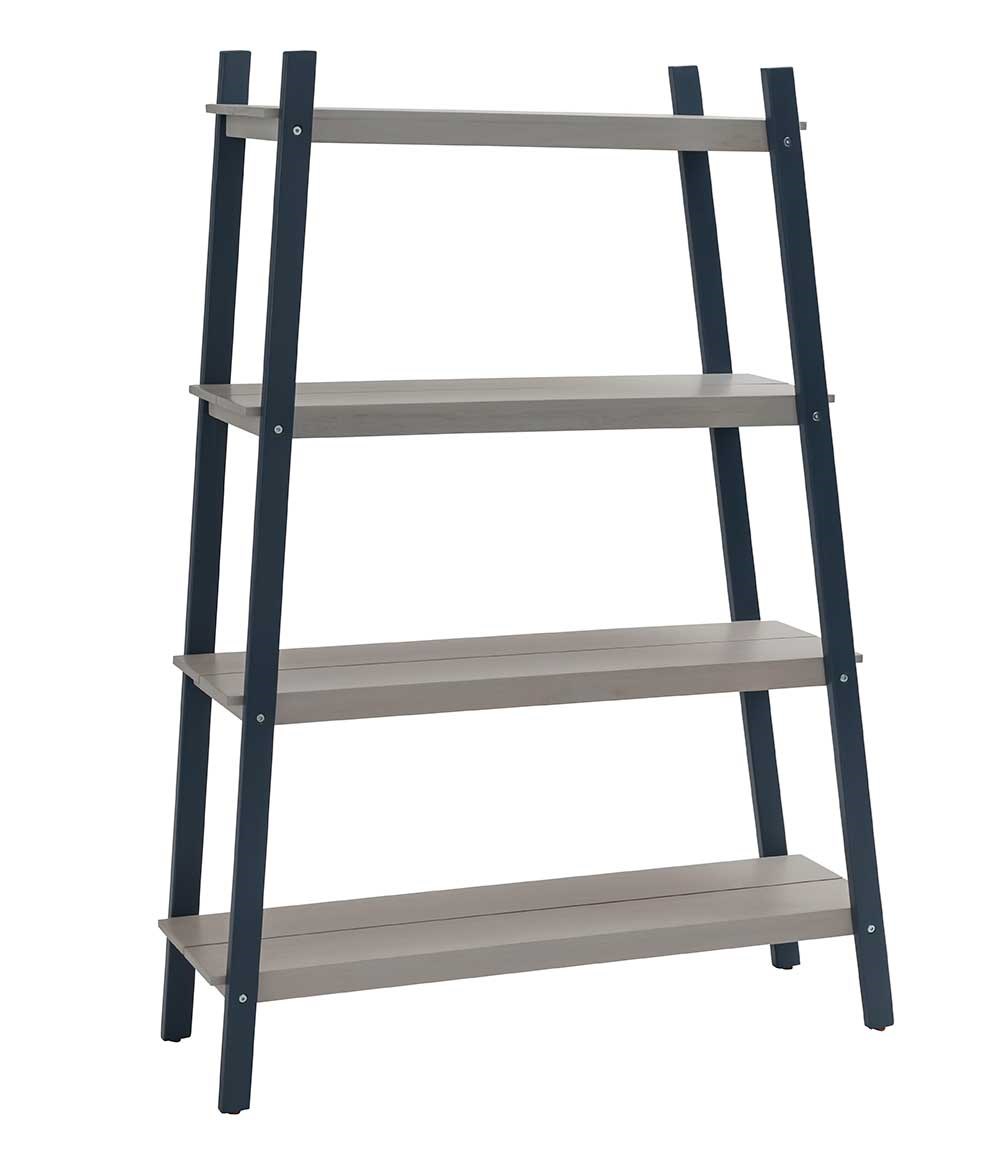Four Tier Wooden Grey Plant Shelf Stand by Norfolk Leisure