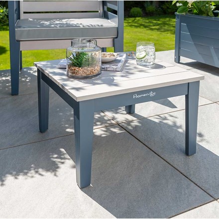 Galaxy Wooden Grey Garden Side Table by Norfolk Leisure