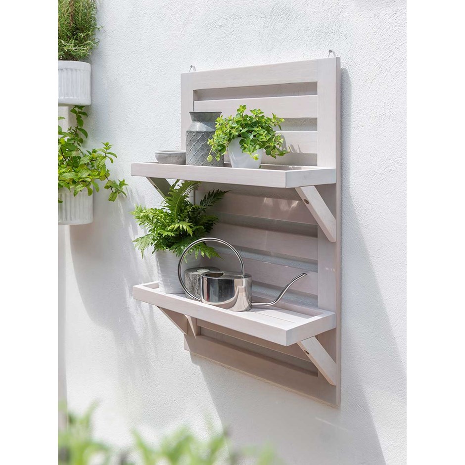 Galaxy Two Tier Wooden Hanging Shelf by Norfolk Leisure