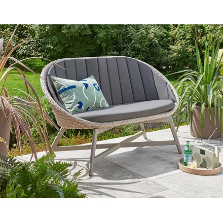 Chedworth Curved 2 Seater Bench by Norfolk Leisure