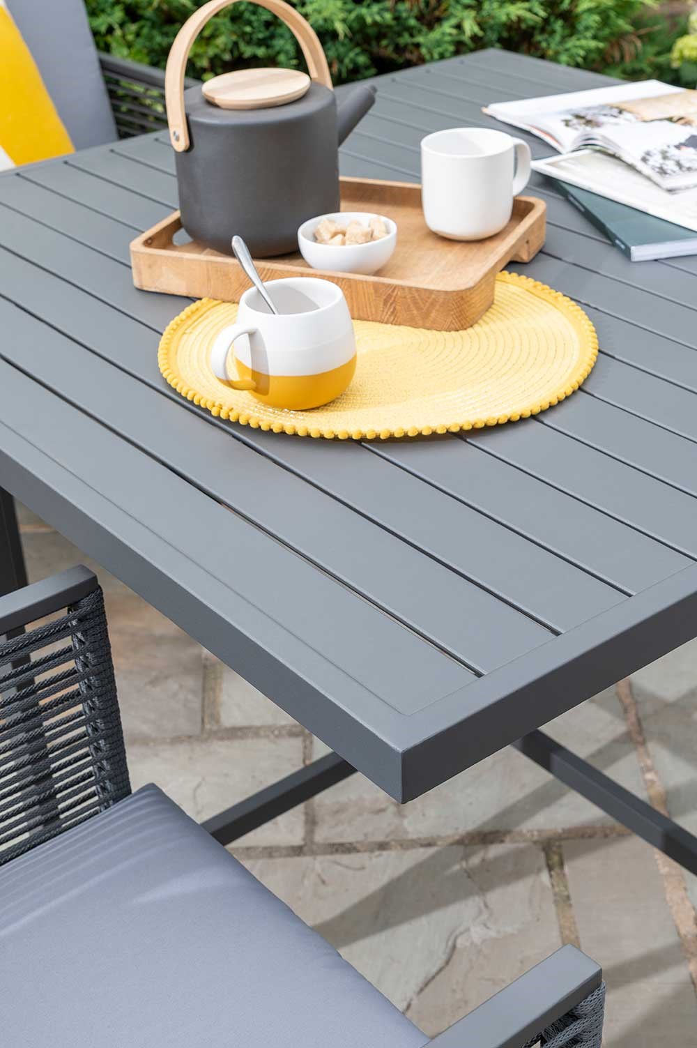 Sheringham Alu Rope Cube Dining Set