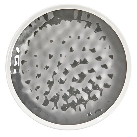 Melamine Grey Dinner Plate Dia 26.5Cm