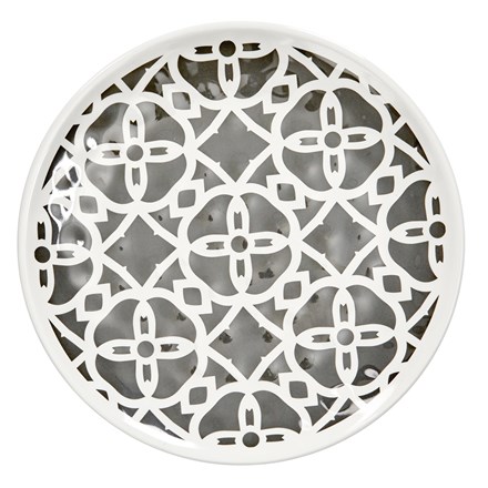 Melamine Grey Side Plate Dia 21.5Cm