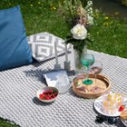 Grey And White Cushion With Filler 45 X 45Cm