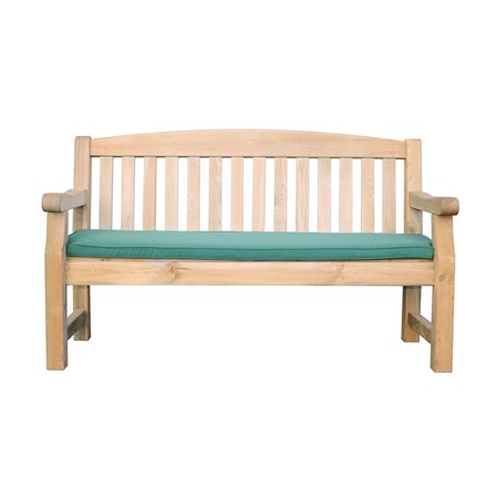 Wooden Emily 5ft Bench and Green Pad