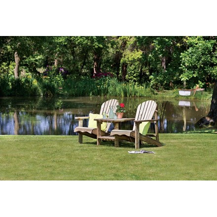 Set of 2 Wooden Lily Double Relax Seats