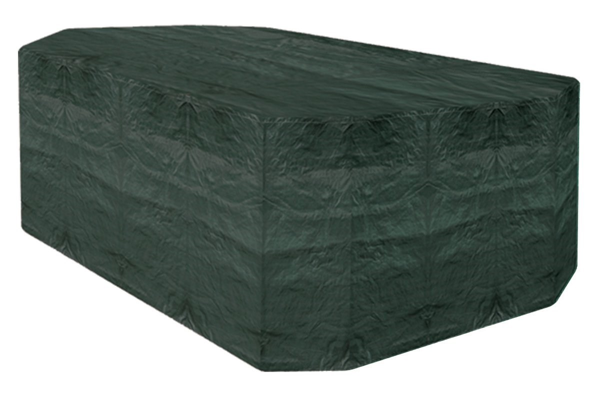 Rectangular 6 Seater Furniture Set Cover 270cm x 89cm - Super Tough - Dark Green