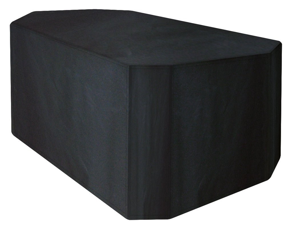 Rectangular 4 Seater Furniture Set Cover 215cm x 89cm - Premium - Black