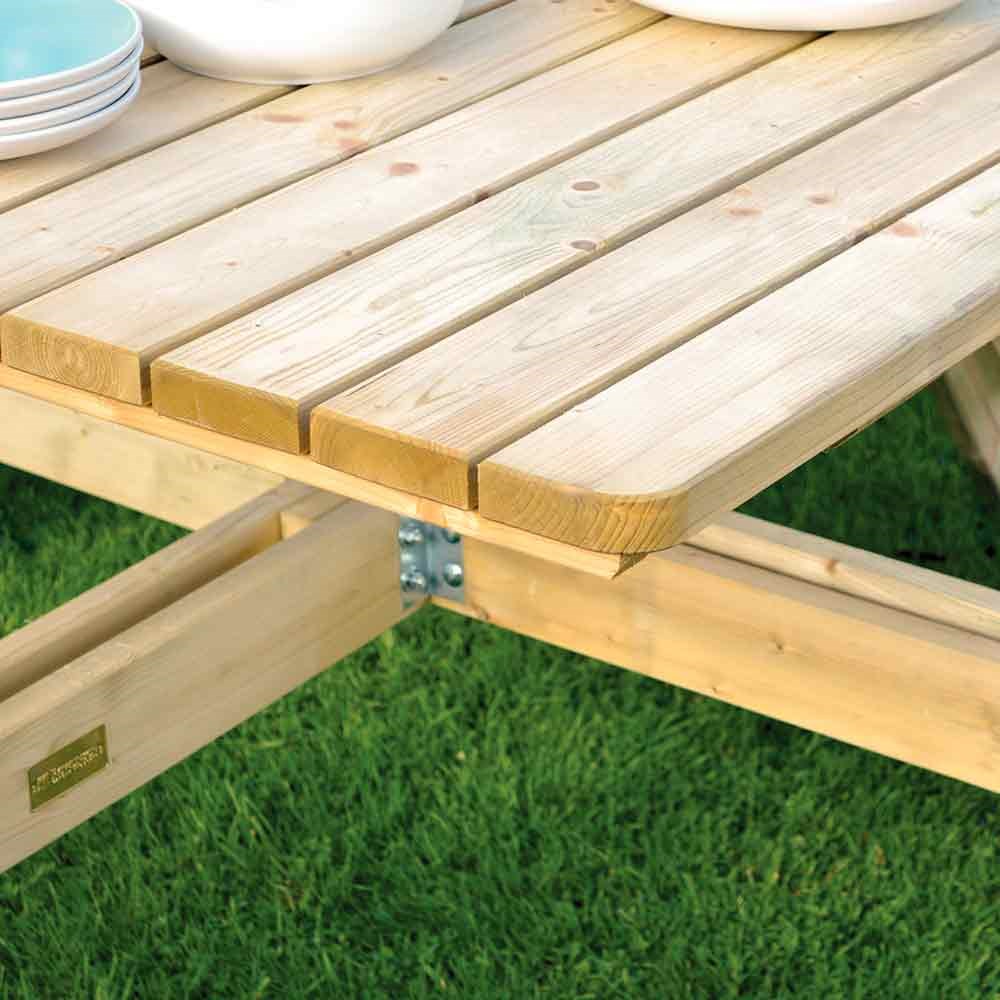 Eight Seater Square Picnic Table by Rowlinson®