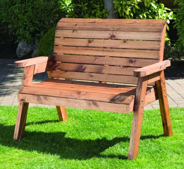 Charles Taylor Redwood Traditional Two Seater Bench