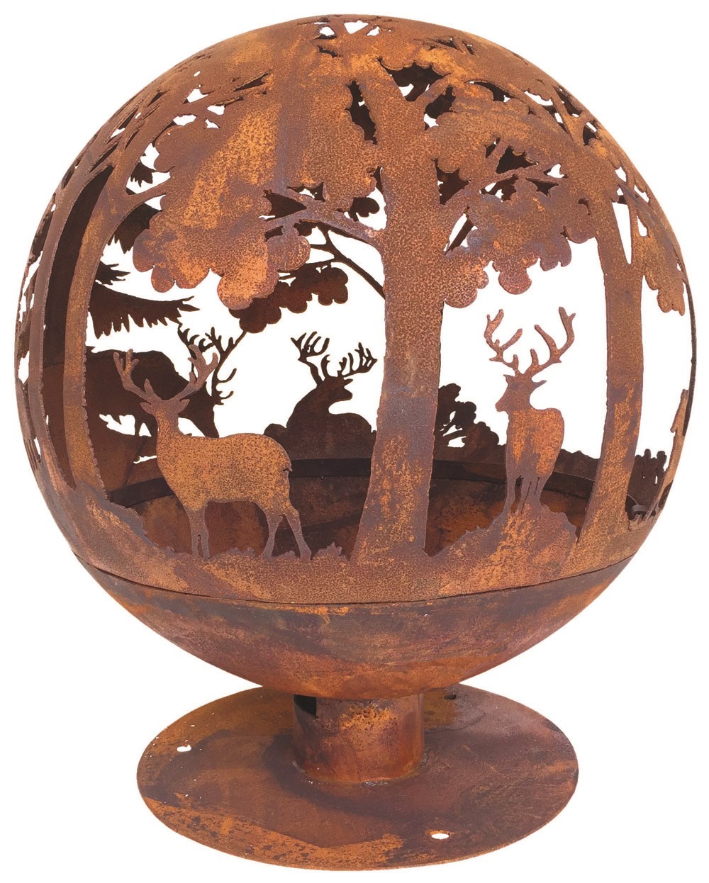 Laser Cut Woodland Fire Globe