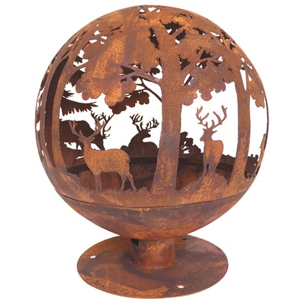 Fire Globe, Woodland Scene - 57.5cm
