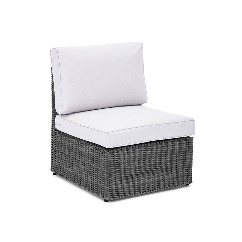 Luxury Rattan Middle Sofa in Stone by Primrose Living