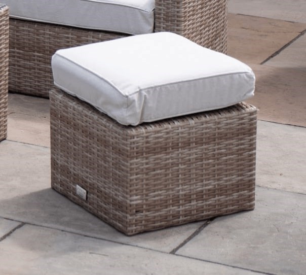 Luxury Rattan Stool in Natural by Primrose Living