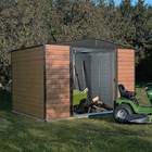10ft x 6ft Woodvale Metal Apex Shed by Rowlinson®