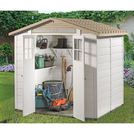 Tuscany Evo 200 PVC 2 Door Box Section Shed 7ft x 6ft