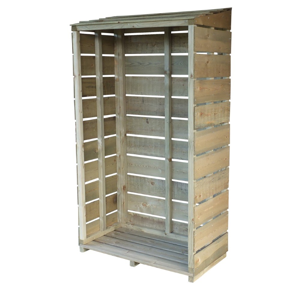 Pressure Treated Tall Wall Log Store Sawn