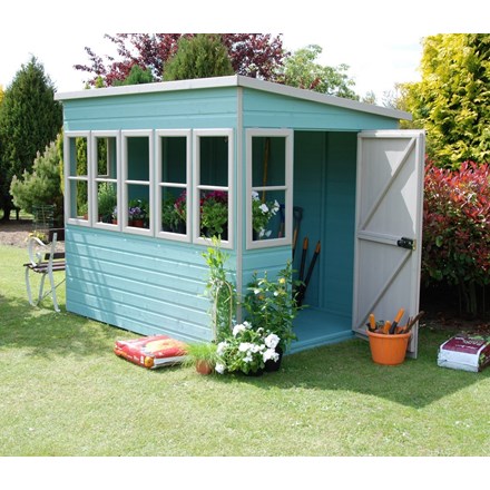 Sun Pent Shed 8ft x 8ft