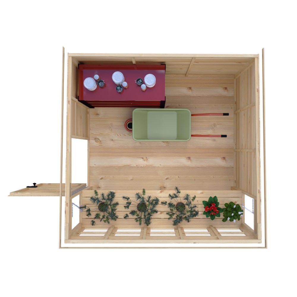 Sun Pent Shed 8ft x 8ft