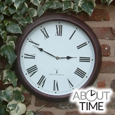 Perfect Time Radio Controlled Garden Clock - 38cm (15\) - by About Time™"