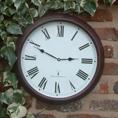 Perfect Time Radio Controlled Garden Clock - 38cm (15\) - by About Time™