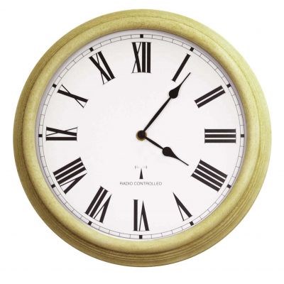 Perfect Time Radio Controlled Outdoor Garden Clock - Antique White - 38cm (15\) - | About Time™"