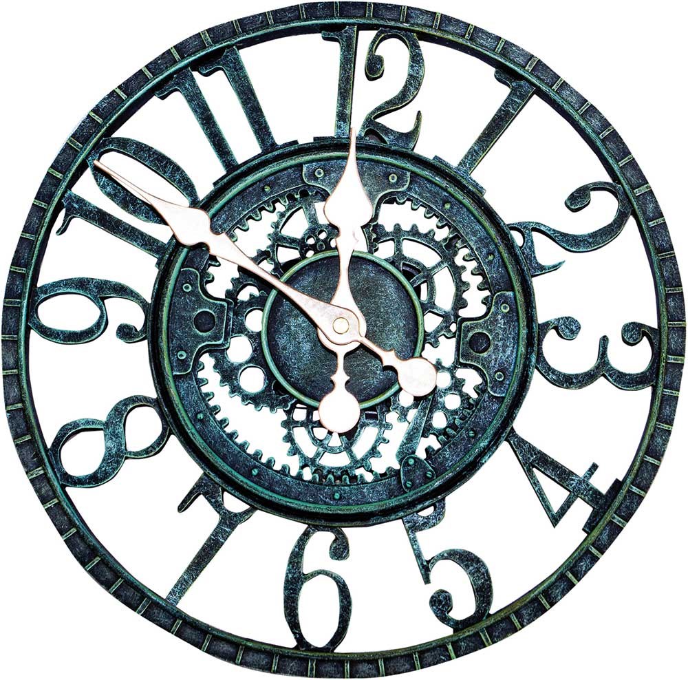 Vintage Open Face Outdoor Clock 30cm