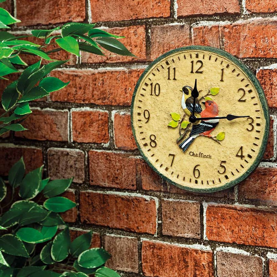 Chaffinch Design Garden Outdoor Clock 25cm