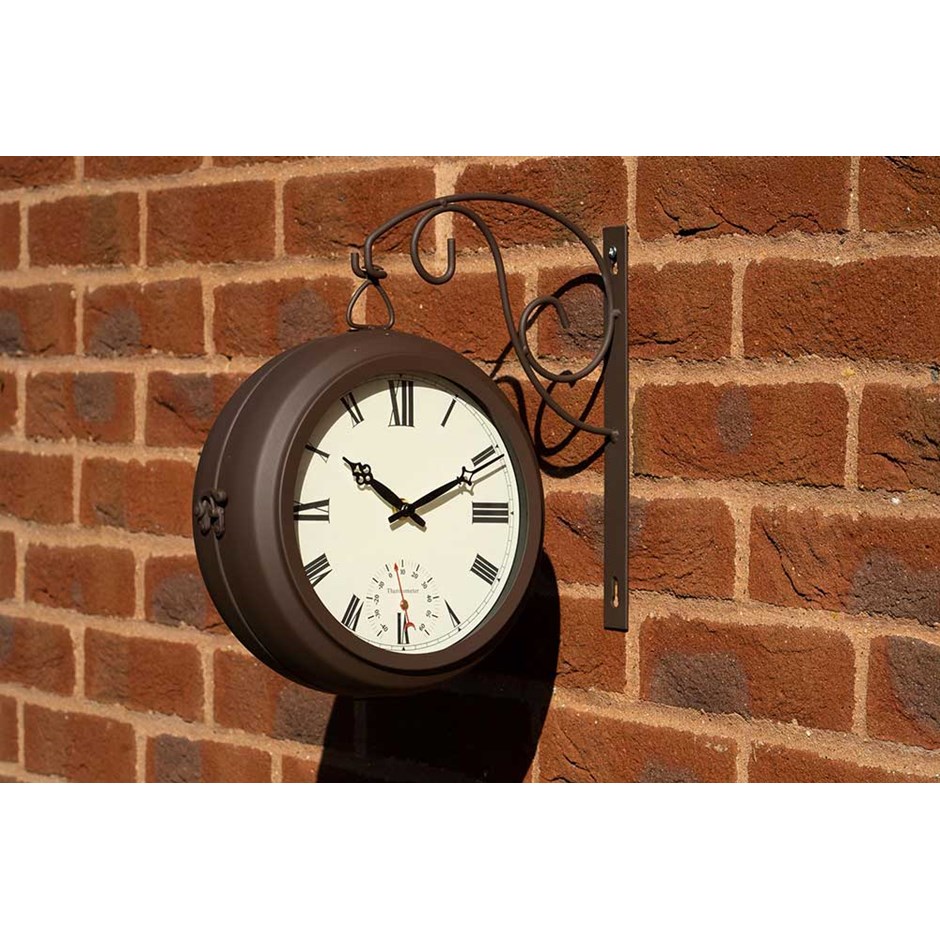 Wall Mount Rustic Station Clock 23cm