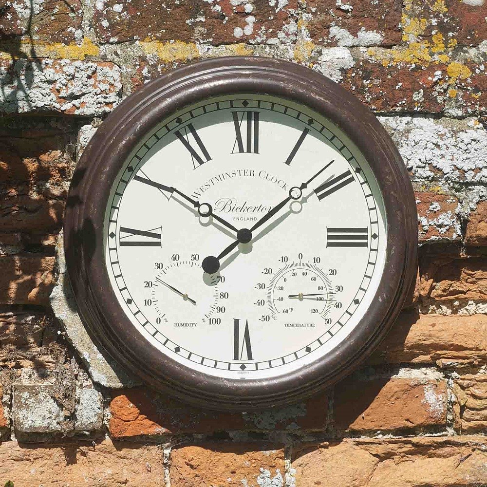 Bickerton Outdoor Wall Clock & Thermometer