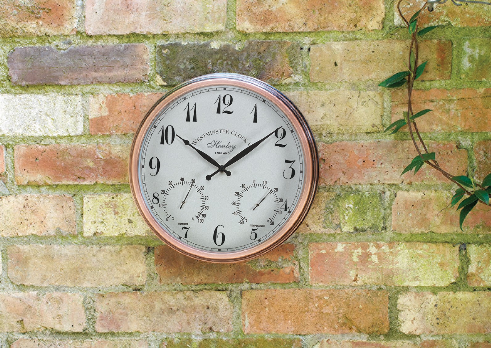 Henley Wall Clock & Thermometer