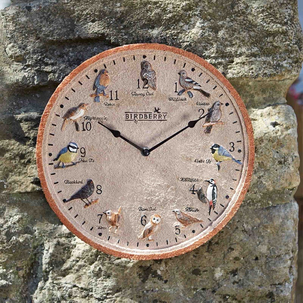 Birdberry Outdoor Wall Clock