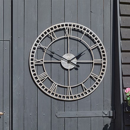 Buxton XL 31\ Outdoor Skeleton Wall Clock"