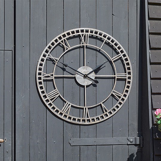 Buxton XL 31\ Outdoor Skeleton Wall Clock