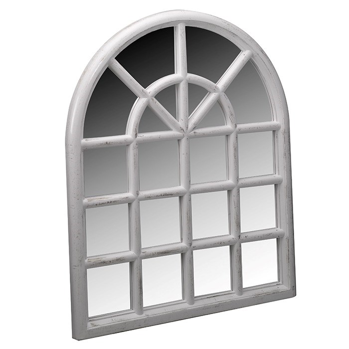 Silvergris Bellevue Arched Wall Mirror