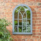 90cm Slate Victorian Arched Wall Mirror by Smart Garden