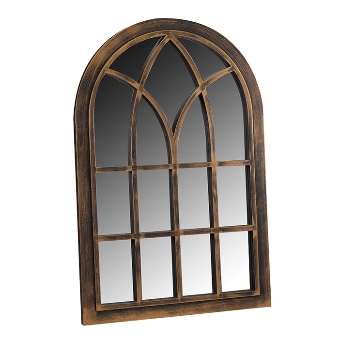 Coppergris Victorian Arched Wall Mirror