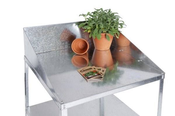 2' Lacewing™ Traditional 2 Tier Greenhouse Workstation - Silver