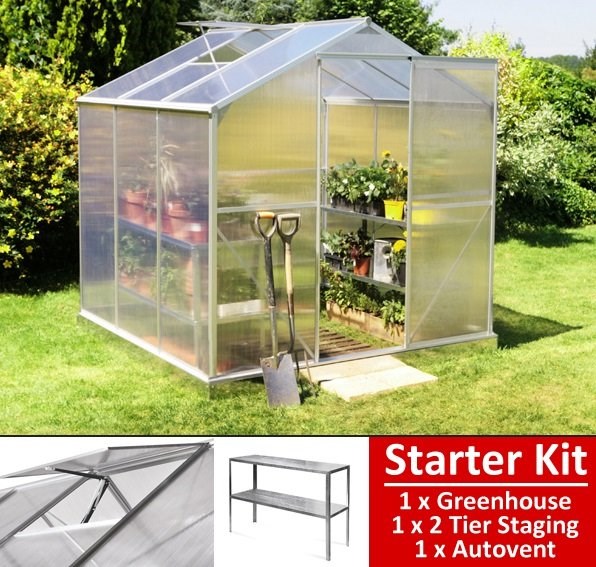 Lacewing™ 6ft x 6ft Essential Greenhouse Starter Kit