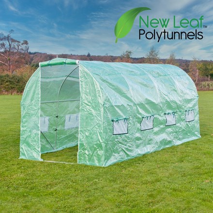 5m x 2m (16ft 5in x 6ft 7in) Premium Polytunnel by New Leaf™