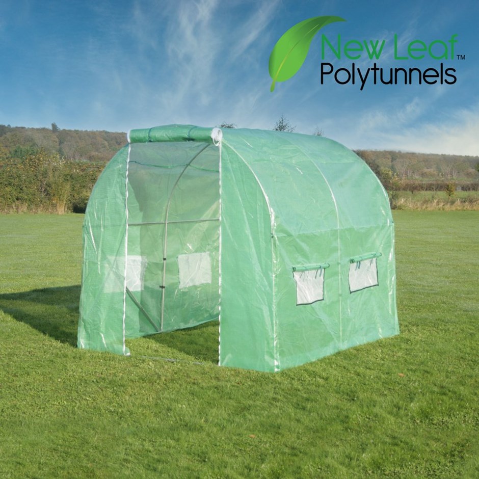 2.5m x 2m (8ft 2in x 6ft 7in) Premium Polytunnel Galvanised Frame by New Leaf™