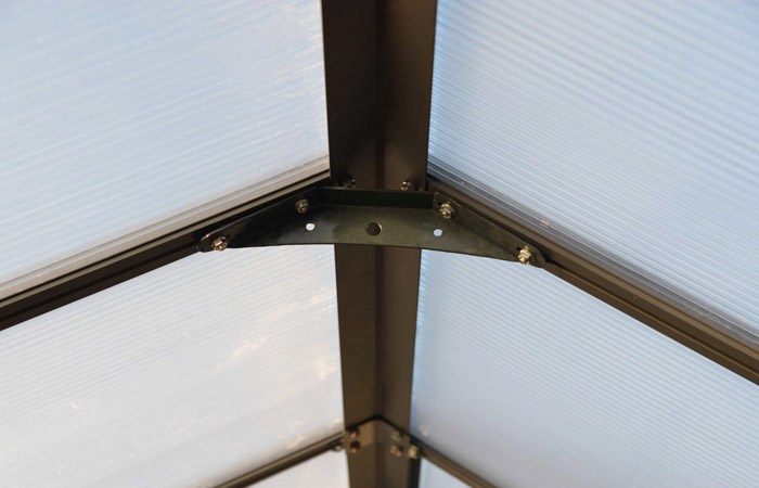 Palram - Canopia Glory 8x8 Greenhouse - Grey 8' x 8'