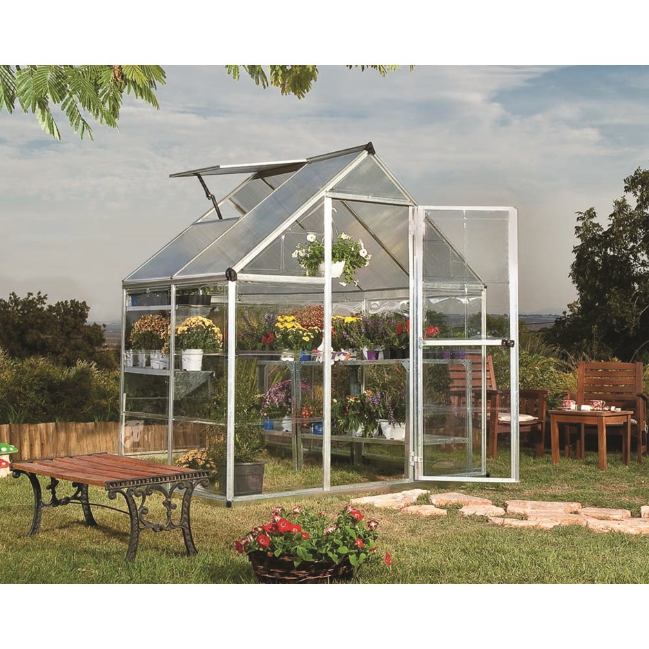 Palram - Canopia Hybrid Greenhouse 6x4 - Silver