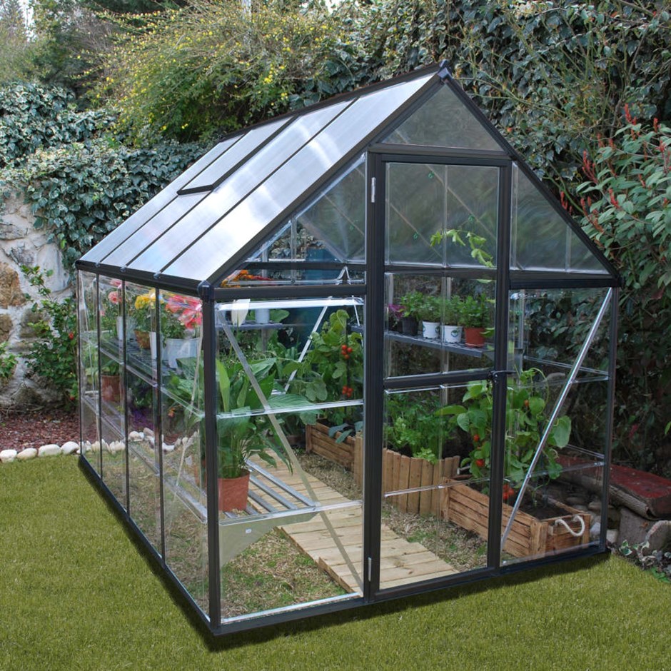 Palram - Canopia Hybrid Greenhouse 6x8 - Grey