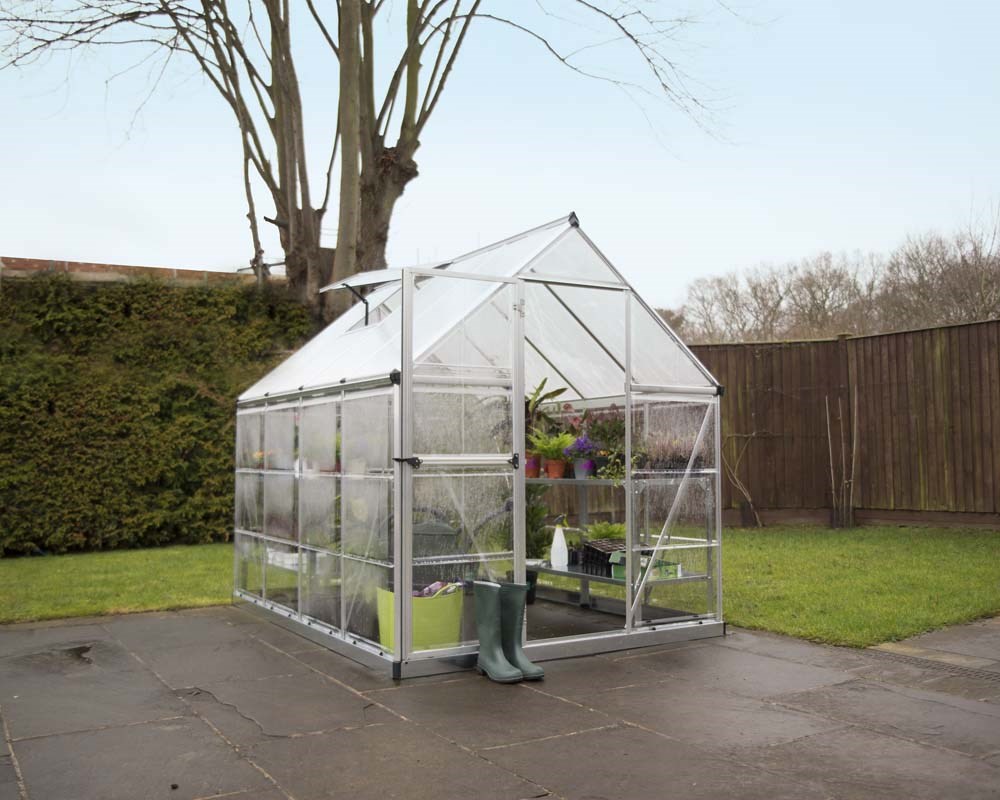 Palram - Canopia Hybrid Greenhouse 6x8 - Silver