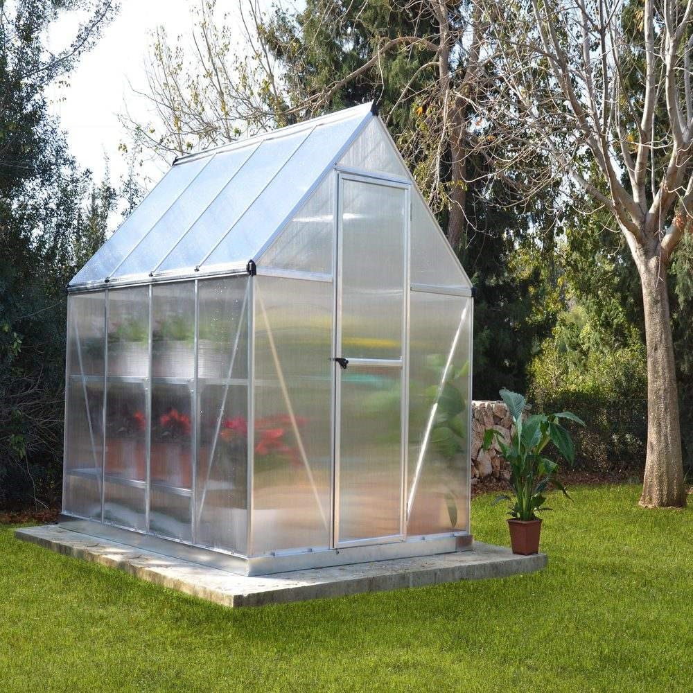 Palram - Canopia Mythos Greenhouse 6x8 - Silver 6' x 8'