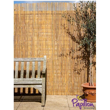 Bamboo Slat Natural Fencing Screening 4.0m x 1.8m (13ft 1in x 6ft) - | Papillon™