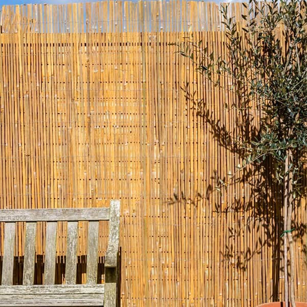 Bamboo Slat Natural Fencing Screening 4.0m x 1.8m (13ft 1in x 6ft) | Papillon™