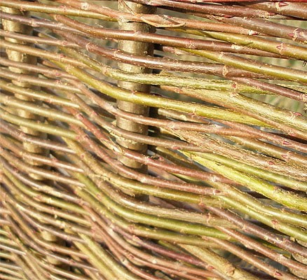 Willow Hurdle Fence Panel 1.82m x 1.2m (6ft x 4ft) - Handwoven by Papillon™️