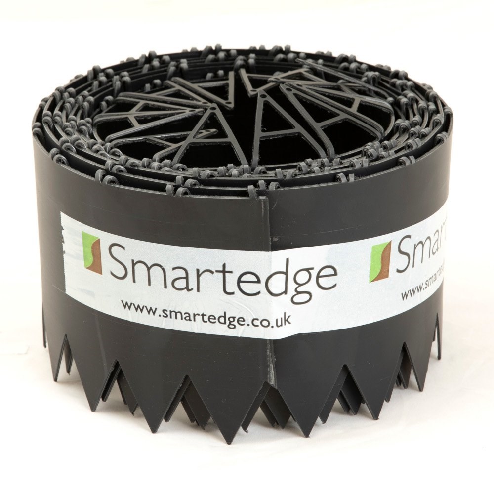 50m Easy Lawn Edging in Black - H14cm - by Smartedge
